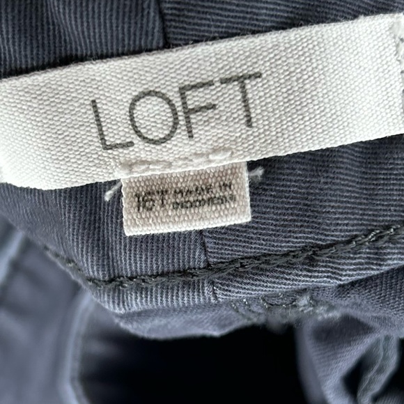 LOFT The Slim Blue-Gray Pants Size 16T - Picture 3 of 6
